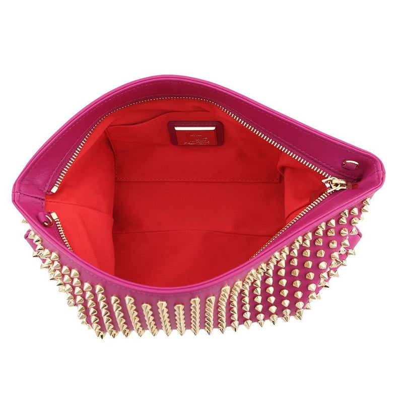 クリスチャン・ルブタン チェーンショルダーバッグ ルビポッシュ スパイクスタッズ Christian Louboutin 2wayクラッチ