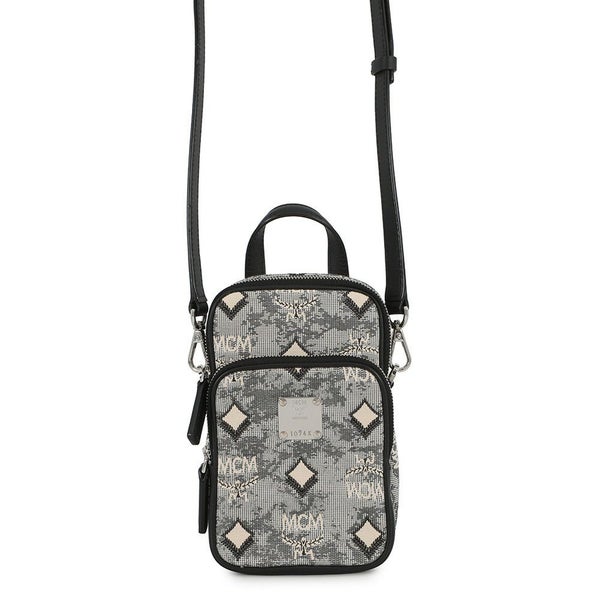 エムシーエム ショルダーバッグ ヴィンテージジャカード フォンケース MMRBATQ02EG001 MCM ポシェット 黒