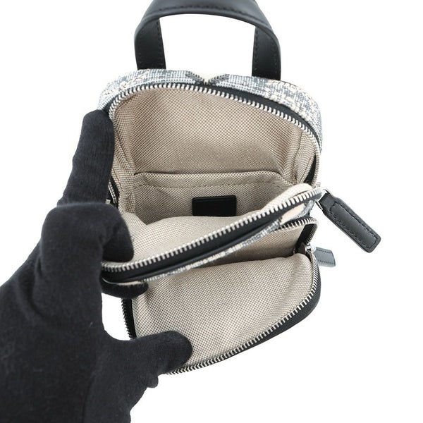 エムシーエム ショルダーバッグ ヴィンテージジャカード フォンケース MMRBATQ02EG001 MCM ポシェット 黒