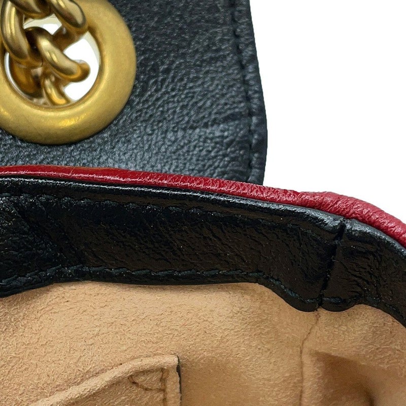 グッチ チェーンショルダーバッグ GGマーモント キルティング レザー スモール 446744 GUCCI バッグ 2way ミニバッグ