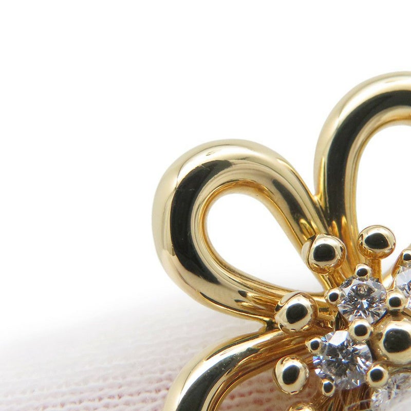 ヴァンクリーフ&アーペル ネックレス フラワー レース ペンダント ダイヤモンド 5P 計0.25ct K18YGイエローゴールド VCARPME200