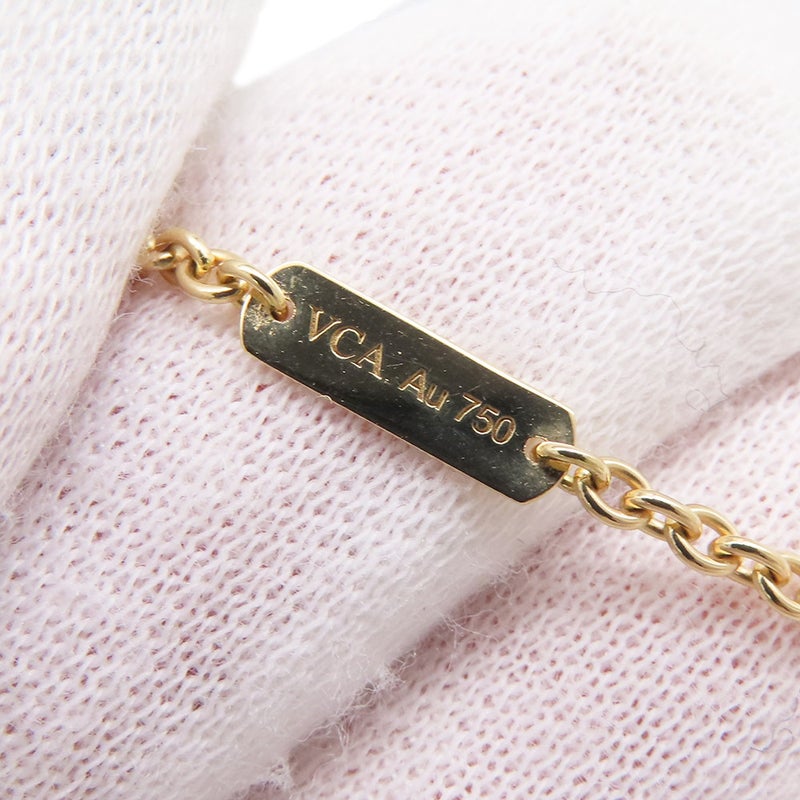 ヴァンクリーフ&アーペル ネックレス フラワー レース ペンダント ダイヤモンド 5P 計0.25ct K18YGイエローゴールド VCARPME200