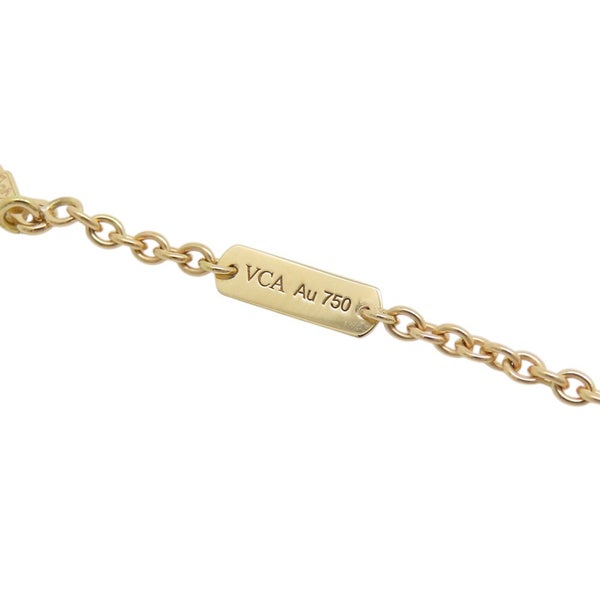 ヴァンクリーフ&アーペル ネックレス フラワー レース ペンダント ダイヤモンド 5P 計0.25ct K18YGイエローゴールド VCARPME200