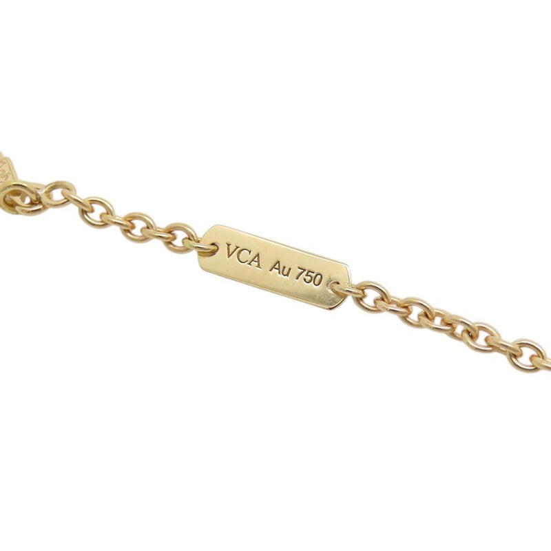 ヴァンクリーフ&アーペル ネックレス フラワー レース ペンダント ダイヤモンド 5P 計0.25ct K18YGイエローゴールド VCARPME200