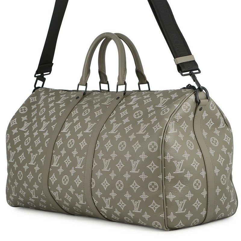 ルイヴィトン ボストンバッグ モノグラム・シャドウ キーポル・バンドリエール50 M12504 2wayショルダーバッグ