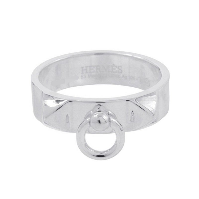 エルメス リング コリエ・ド・シアン PM SV925シルバー H115607B リングサイズ53 HERMES ジュエリー