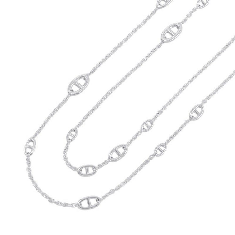 エルメス ネックレス シェーヌダンクル ファランドール SV925シルバー サイズ160 HERMES ロングネックレス ジュエリー