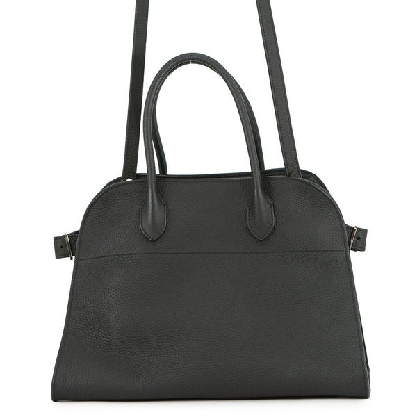 ザ ロウ ハンドバッグ ソフトマルゴー12 レザー W1586 THE ROW 2way 黒