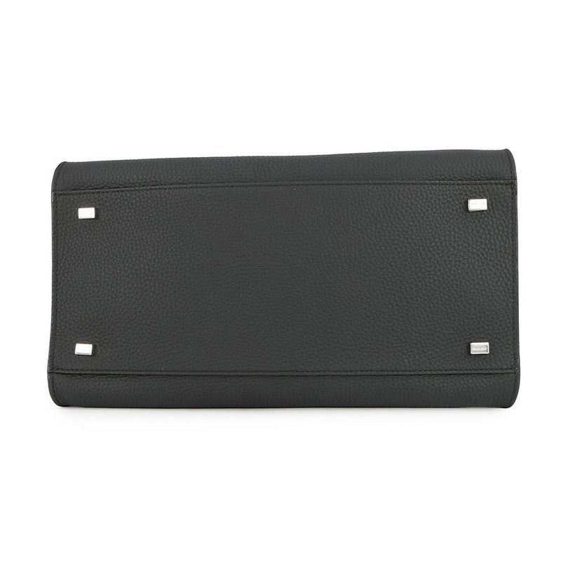 ザ ロウ ハンドバッグ ソフトマルゴー12 レザー W1586 THE ROW 2way 黒