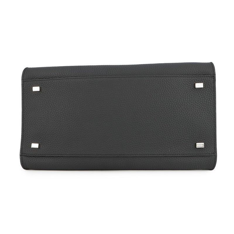 ザ ロウ ハンドバッグ ソフトマルゴー12 レザー W1586 THE ROW 2way 黒