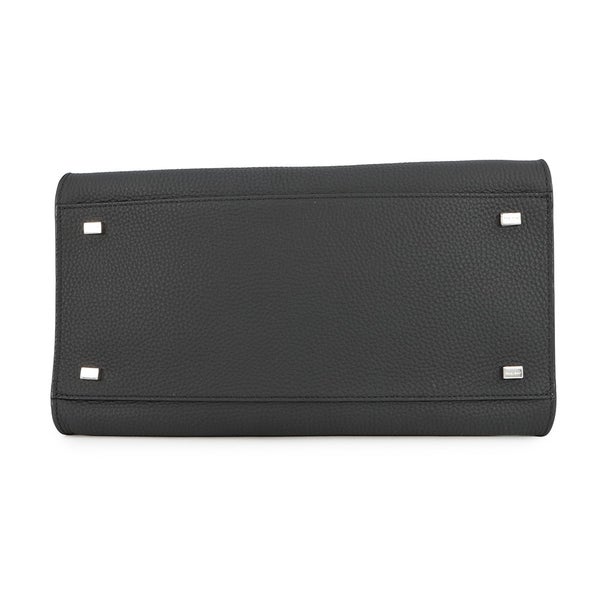 ザ ロウ ハンドバッグ ソフトマルゴー12 レザー W1586 THE ROW 2way 黒