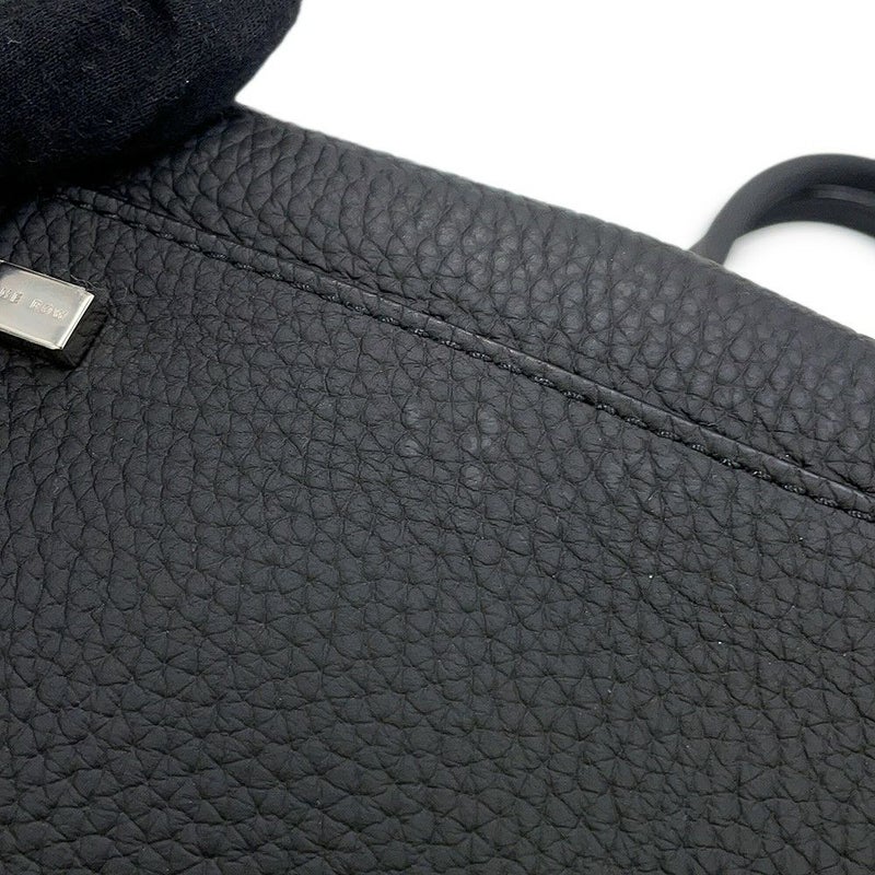 ザ ロウ ハンドバッグ ソフトマルゴー12 レザー W1586 THE ROW 2way 黒