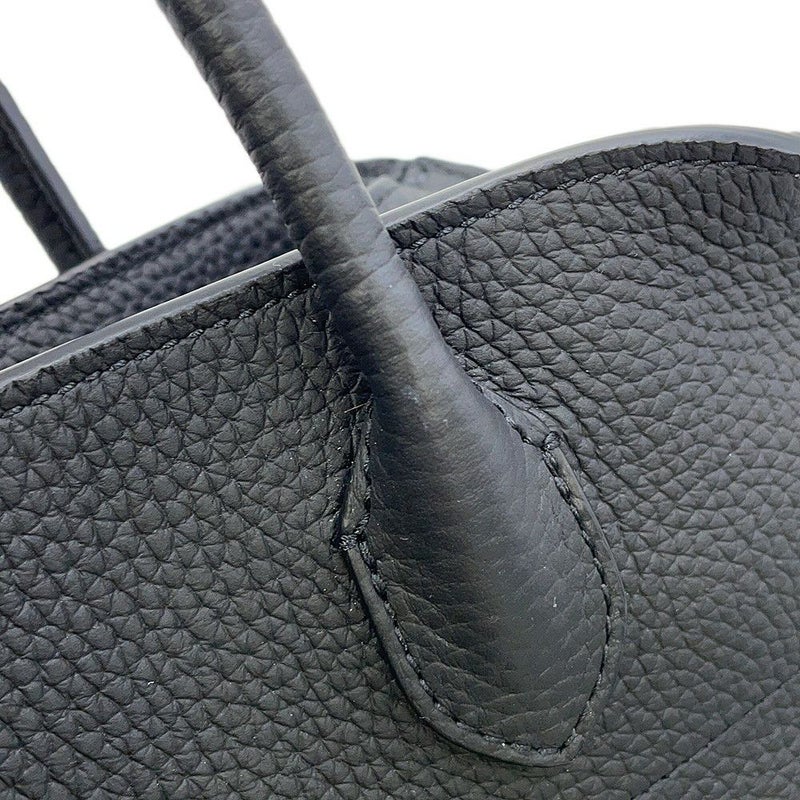 ザ ロウ ハンドバッグ ソフトマルゴー12 レザー W1586 THE ROW 2way 黒