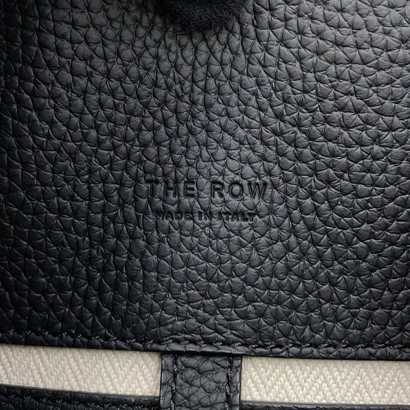 ザ ロウ ハンドバッグ ソフトマルゴー12 レザー W1586 THE ROW 2way 黒
