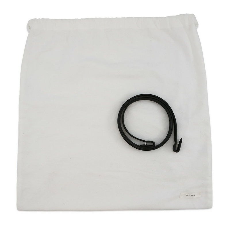 ザ ロウ ハンドバッグ ソフトマルゴー12 レザー W1586 THE ROW 2way 黒