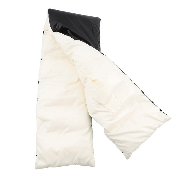 モンクレール マフラー SCIARPA ナイロン E20930000900 MONCLER 黒 白