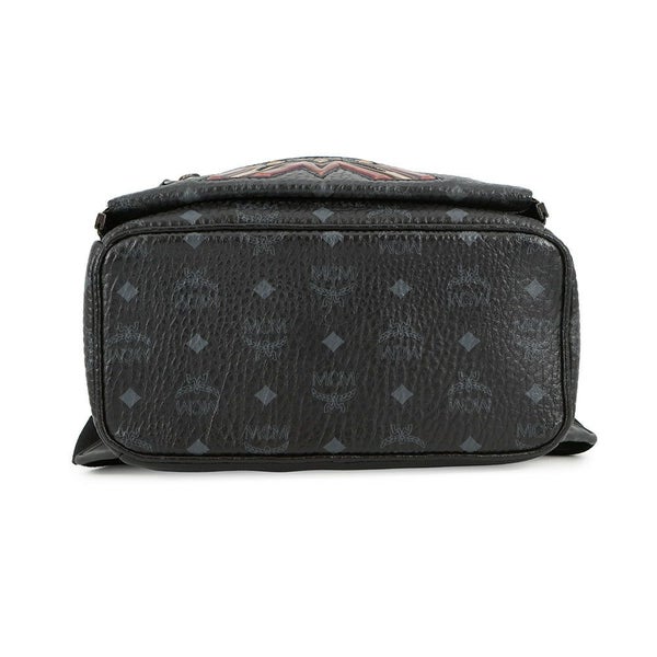 エムシーエム リュックサック オーロラデザイン レザー MMK75VE45BK001 MCM バッグパック バッグ 黒