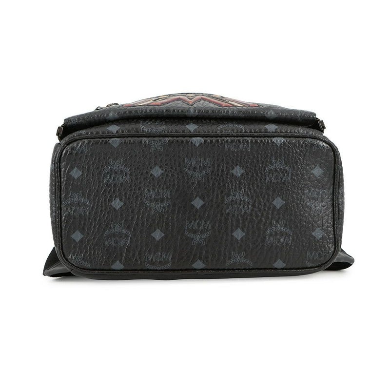 エムシーエム リュックサック オーロラデザイン レザー MMK75VE45BK001 MCM バッグパック バッグ 黒