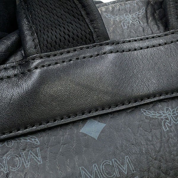 エムシーエム リュックサック オーロラデザイン レザー MMK75VE45BK001 MCM バッグパック バッグ 黒