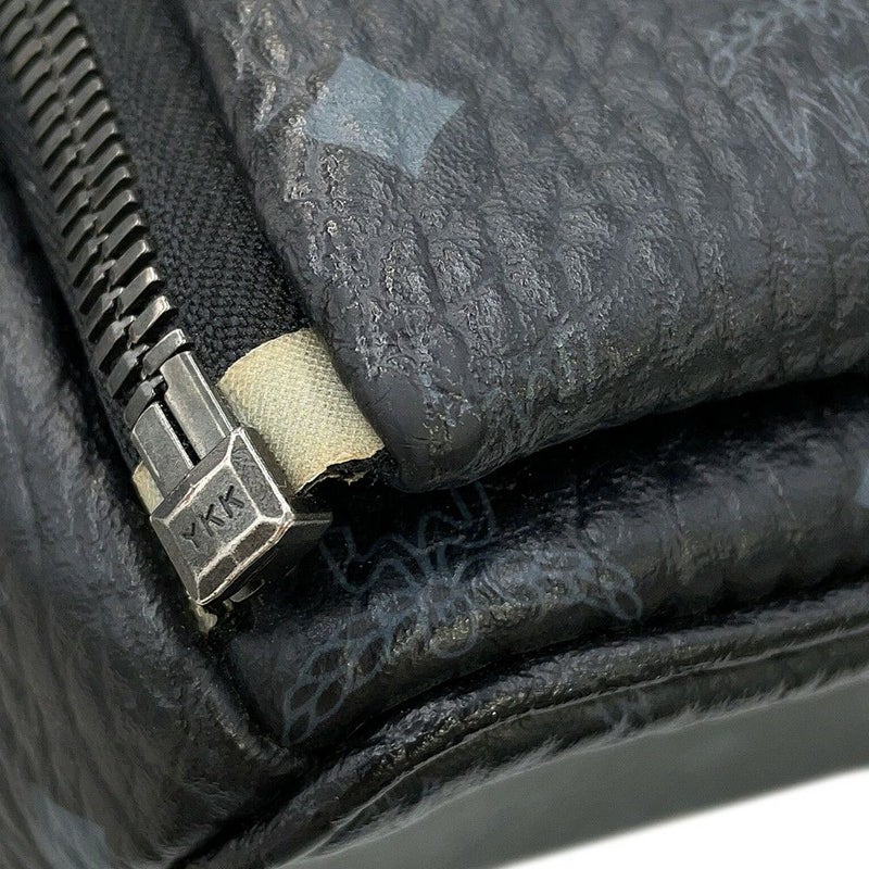 エムシーエム リュックサック オーロラデザイン レザー MMK75VE45BK001 MCM バッグパック バッグ 黒