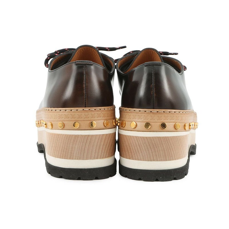 ルイヴィトン ローファー ウッドカットライン・ダービーシューズ レザー ウッド メンズサイズ7 LOUIS VUITTON 靴