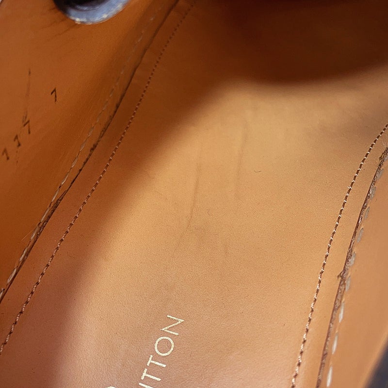 ルイヴィトン ローファー ウッドカットライン・ダービーシューズ レザー ウッド メンズサイズ7 LOUIS VUITTON 靴