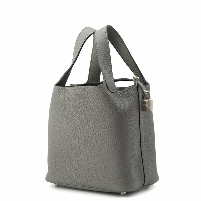 エルメス ハンドバッグ ピコタンロックPM グリメイヤー/ゴールド金具 トリヨンクレマンス W刻印