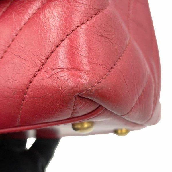 シャネル ハンドバッグ ココマーク シェブロン トップハンドル フラップ カーフレザー A92991 2wayバッグ Vステッチ