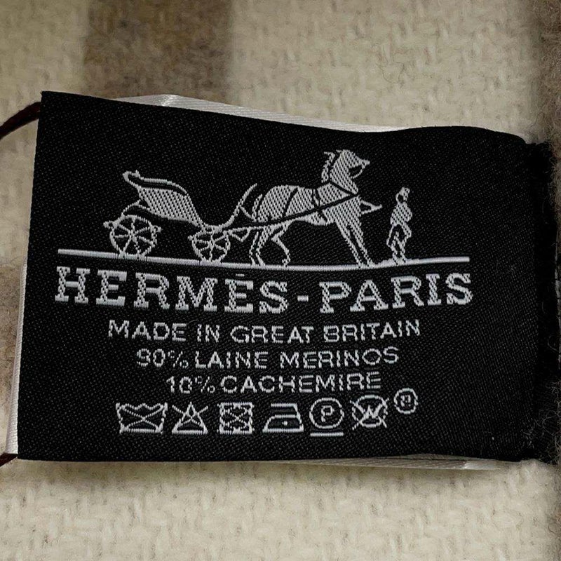 エルメス ブランケット プレード アヴァロンIII シュヴァル ウール カシミヤ HERMES 毛布 ひざ掛け H柄