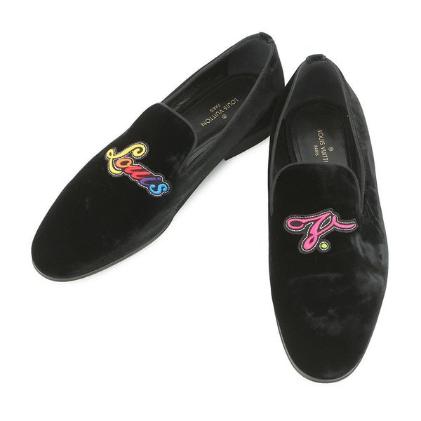 ルイヴィトン ローファー オートゥイユ・ローファー メンズサイズ5 1/2 LOUIS VUITTON 靴 黒 ブラック