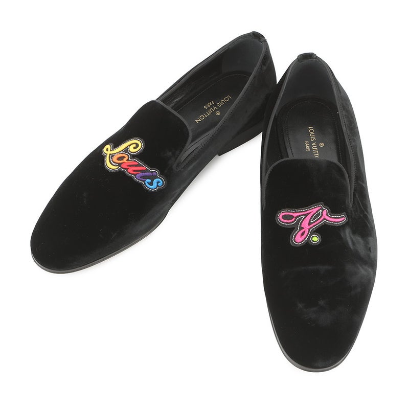 ルイヴィトン ローファー オートゥイユ・ローファー メンズサイズ5 1/2 LOUIS VUITTON 靴 黒 ブラック