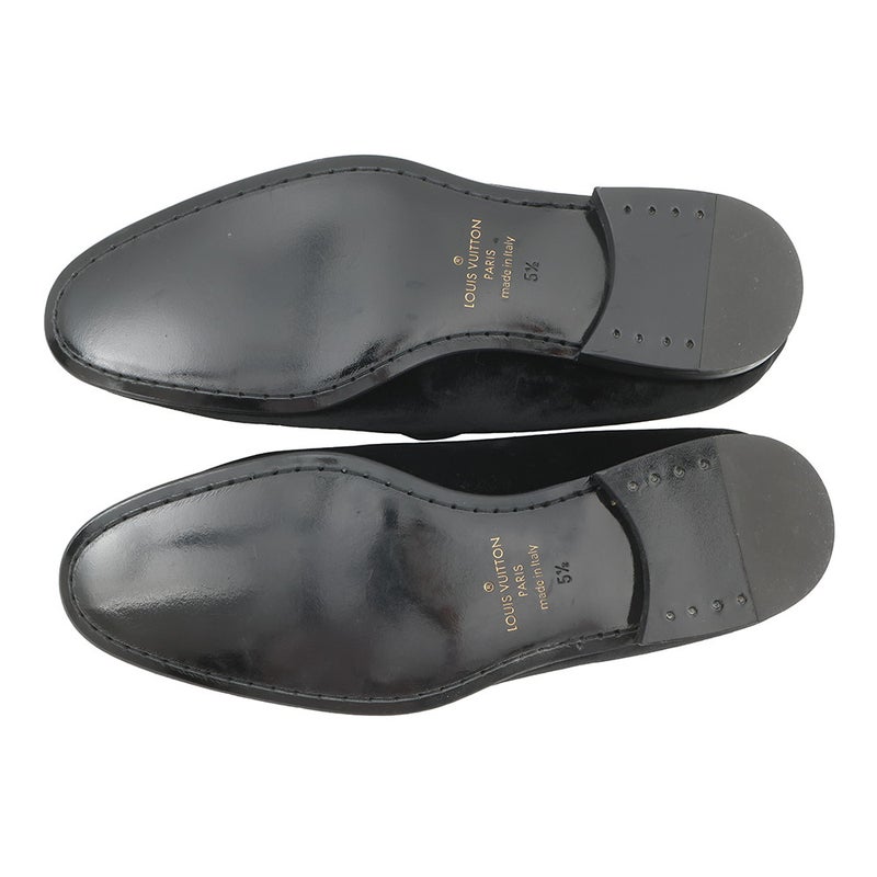 ルイヴィトン ローファー オートゥイユ・ローファー メンズサイズ5 1/2 LOUIS VUITTON 靴 黒 ブラック