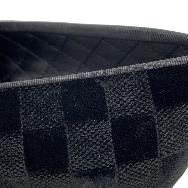 ルイヴィトン ローファー オートゥイユライン・ダミエ 刺繍ロゴ メンズサイズ8L LOUIS VUITTON 靴 黒 ブラック セール品