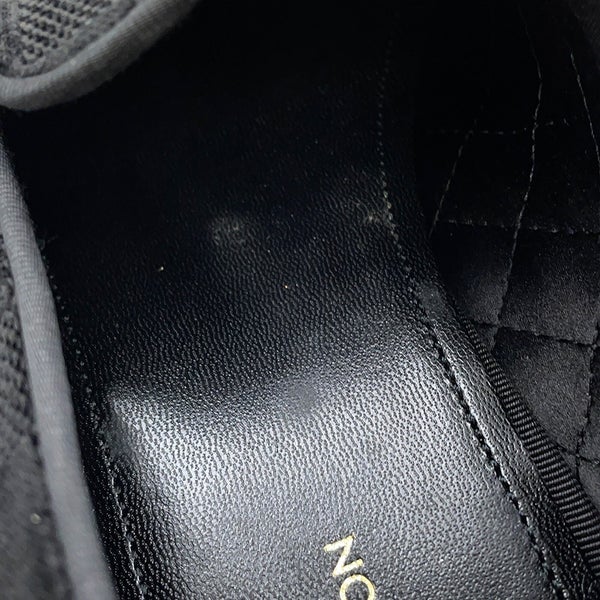 ルイヴィトン ローファー オートゥイユライン・ダミエ 刺繍ロゴ メンズサイズ8L LOUIS VUITTON 靴 黒 ブラック セール品