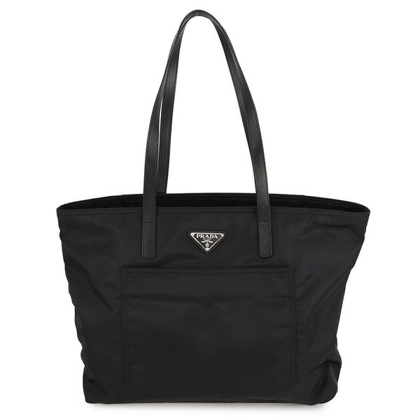 プラダ トートバッグ テスート トライアングルロゴ ナイロン 1BG052 PRADA 黒