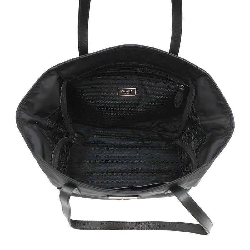 プラダ トートバッグ テスート トライアングルロゴ ナイロン 1BG052 PRADA 黒