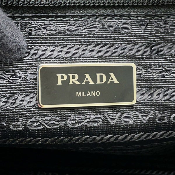 プラダ トートバッグ テスート トライアングルロゴ ナイロン 1BG052 PRADA 黒