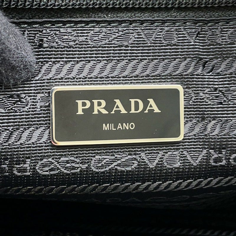 プラダ トートバッグ テスート トライアングルロゴ ナイロン 1BG052 PRADA 黒