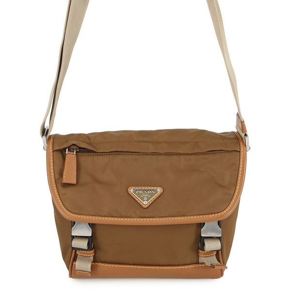 プラダ ショルダーバッグ Re-Nylon xサフィアーノ ナイロン/レザー 2VD066 PRADA 斜め掛け
