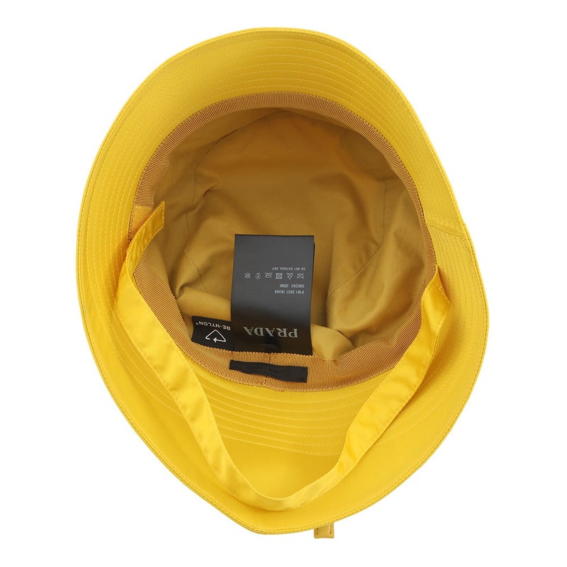 プラダ ハット Re-Nylon トライアングルロゴ ミニポーチ付 バケットハット サイズL 2HC282 PRADA 帽子