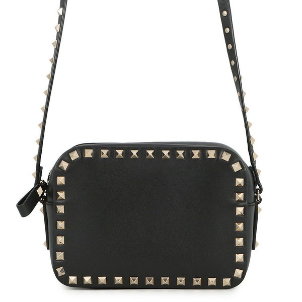 ヴァレンティノ・ガラヴァーニ ショルダーバッグ ロックスタッズ レザー 3W2B0809VSF VALENTINO 黒