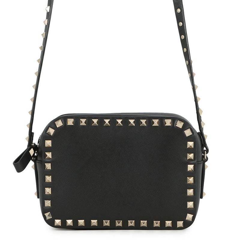 ヴァレンティノ・ガラヴァーニ ショルダーバッグ ロックスタッズ レザー 3W2B0809VSF VALENTINO 黒