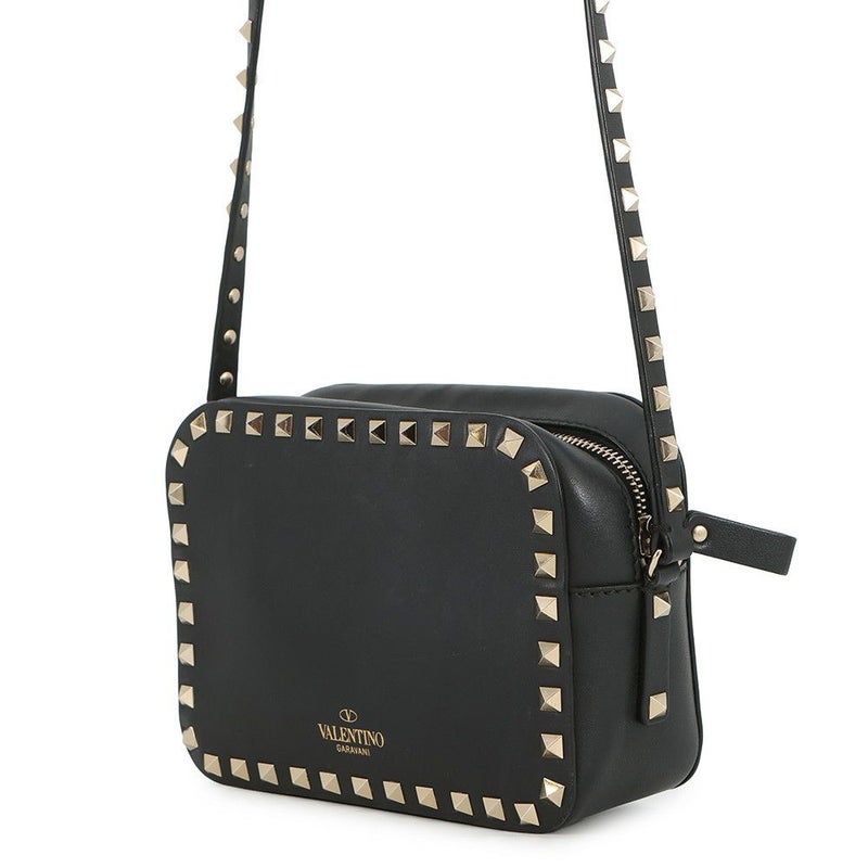 ヴァレンティノ・ガラヴァーニ ショルダーバッグ ロックスタッズ レザー 3W2B0809VSF VALENTINO 黒