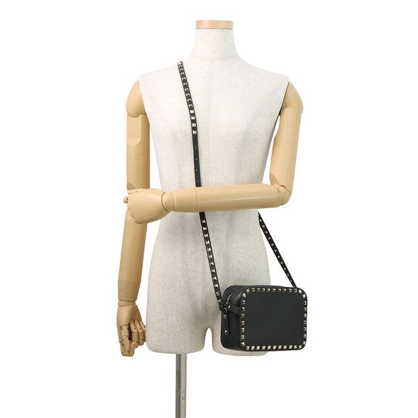 ヴァレンティノ・ガラヴァーニ ショルダーバッグ ロックスタッズ レザー 3W2B0809VSF VALENTINO 黒