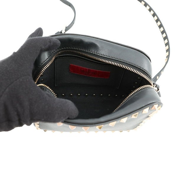 ヴァレンティノ・ガラヴァーニ ショルダーバッグ ロックスタッズ レザー 3W2B0809VSF VALENTINO 黒