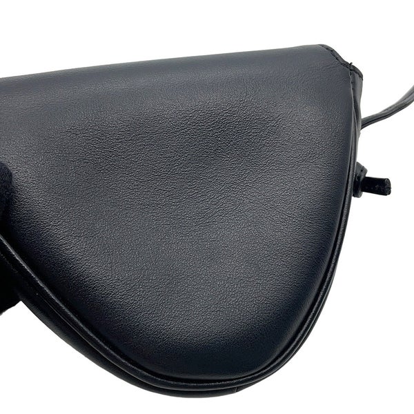 セリーヌ ショルダーバッグ ミニ トライアングル ロゴ レザー 10I193DMO CELINE ポシェット 黒