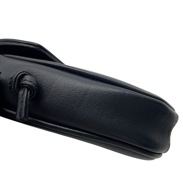 セリーヌ ショルダーバッグ ミニ トライアングル ロゴ レザー 10I193DMO CELINE ポシェット 黒