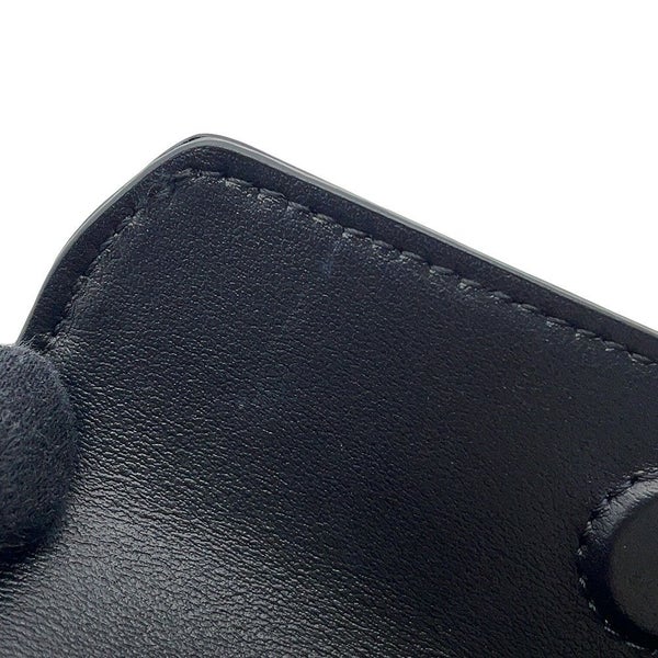 セリーヌ ショルダーバッグ ミニ トライアングル ロゴ レザー 10I193DMO CELINE ポシェット 黒