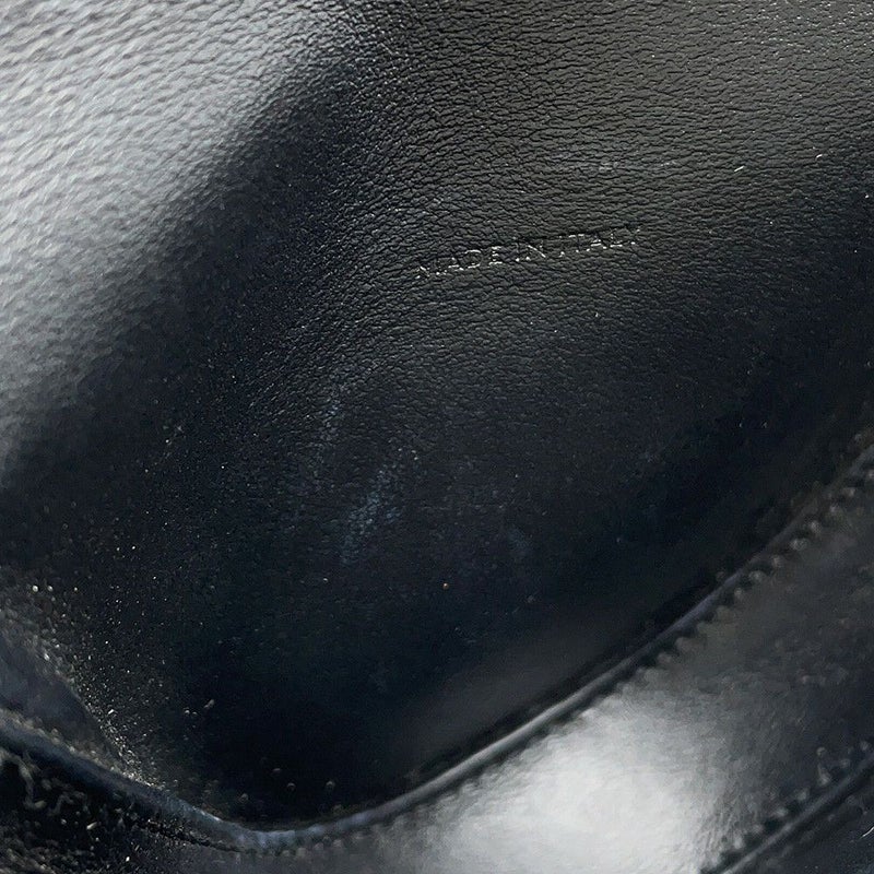 セリーヌ ショルダーバッグ ミニ トライアングル ロゴ レザー 10I193DMO CELINE ポシェット 黒