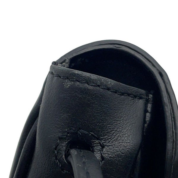 セリーヌ ショルダーバッグ ミニ トライアングル ロゴ レザー 10I193DMO CELINE ポシェット 黒